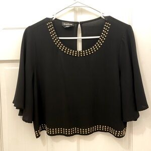BEBE black, elegant blouse